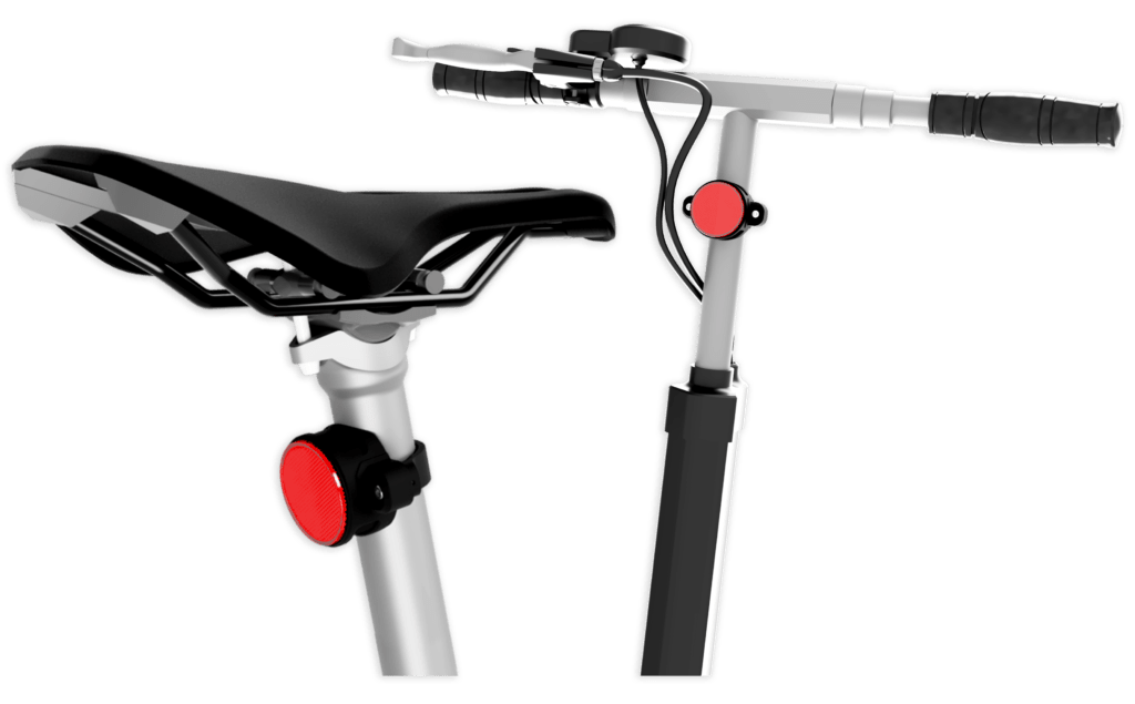 AirTag Bike Mount on saddle and scooter